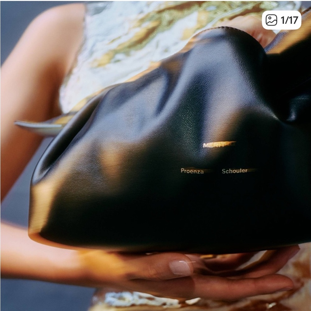 Proenza Schouler Black and Light Blue Clutch - Picture 7 of 13